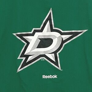 Reebok Dallas Stars Kelly Green Mens T-Shirt L Ice Hockey Sports Tee Fan Apparel